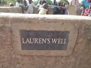 We care about how our wells are looked after in Burkina Faso Lauren's well