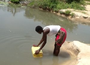 clean water instead of dirty water